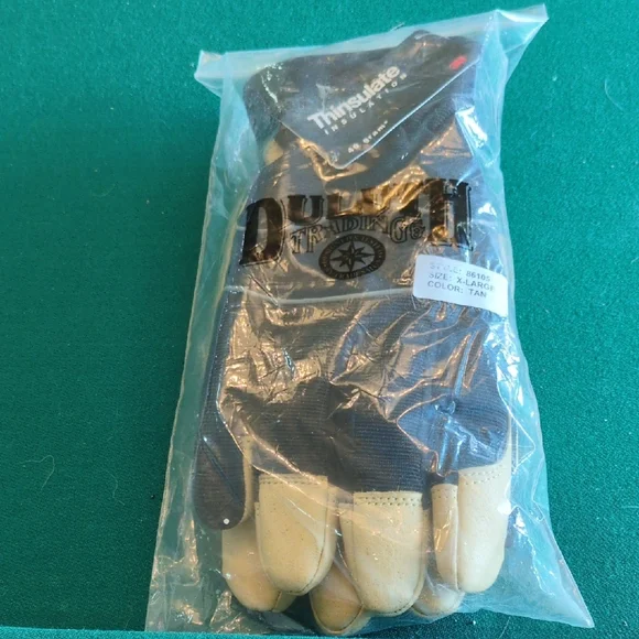 Duluth Trading Co Black &Tan, Poly & Leather Gloves XL - Picture 5 of 5